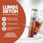 Sattva Aushadhi Lung Detox Effervescent Tablets - Cola Flavour | Natural Respiratory Health Support |